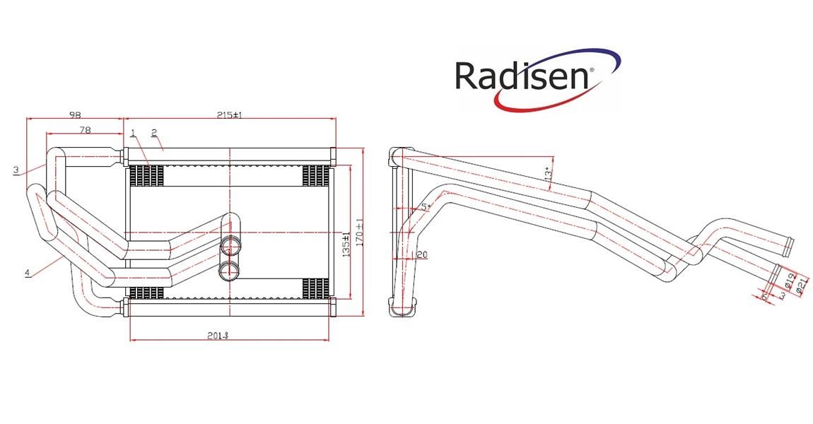 Hyundai i20 Kalorifer Radyatörü 2016- RADISEN