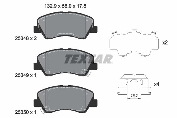 Hyundai i20 Bayon Kia Rio Ön Fren Balatası TEXTAR