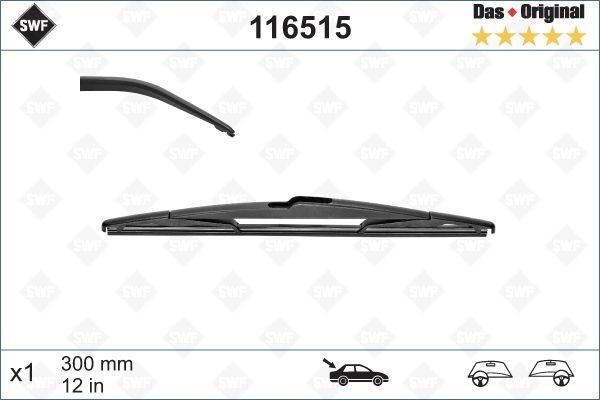 Hyundai i20 Nissan Micra Toyota Auris Arka Silecek Süpürgesi 30cm VALEO
