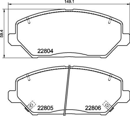 Hyundai i30 / Kia Ceed Ön Fren Balatası VALEO