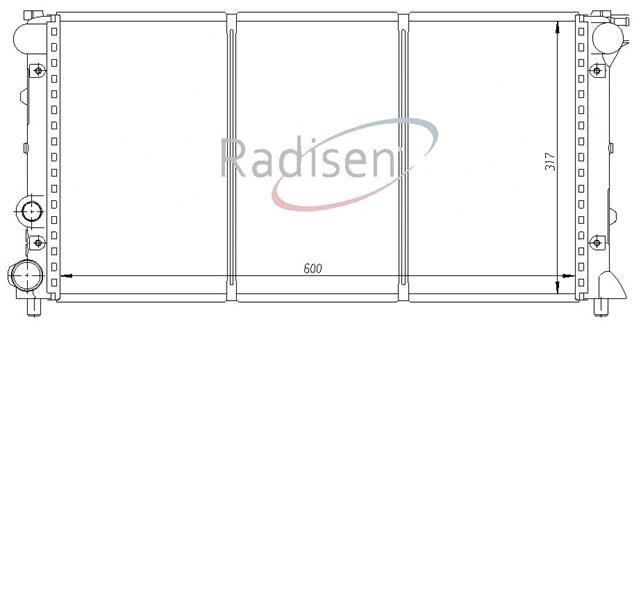 Seat Ibiza Malaga Radyatör 1.2-1.5 Porsche Motor Su Girişleri Çapraz RADISEN