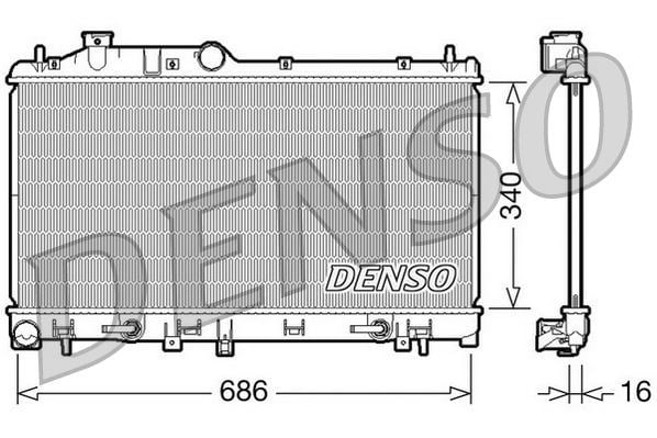 Subaru Impreza Motor Su Radyatörü DENSO
