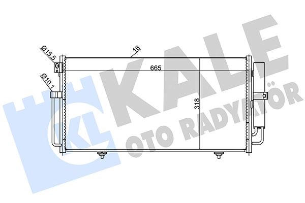 Subaru Impreza Klima Kondenseri KALE-RADYATOR