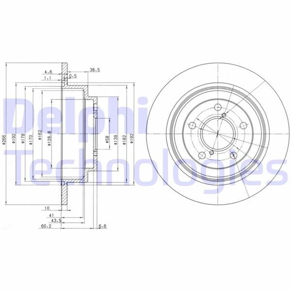 Subaru Impreza Arka Fren Diski Dolu Tip DELPHI