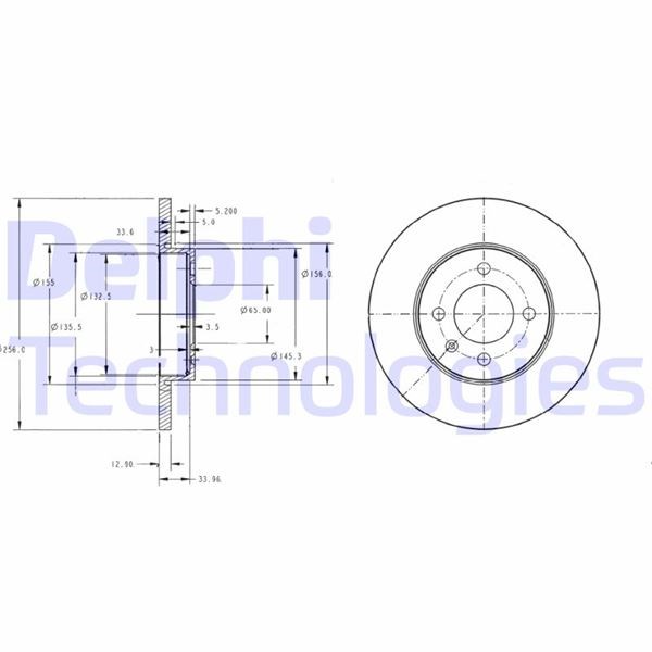 Seat Inca VW Caddy Golf Passat Vento Ön Fren Diski Deliksiz DELPHI