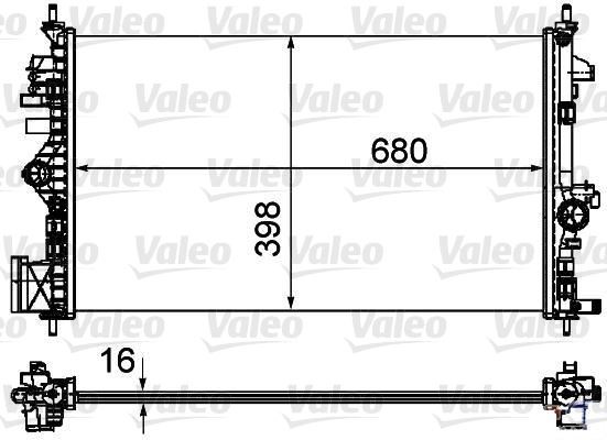 Opel Insignia A Su Radyatörü 1.6-1.8 VALEO
