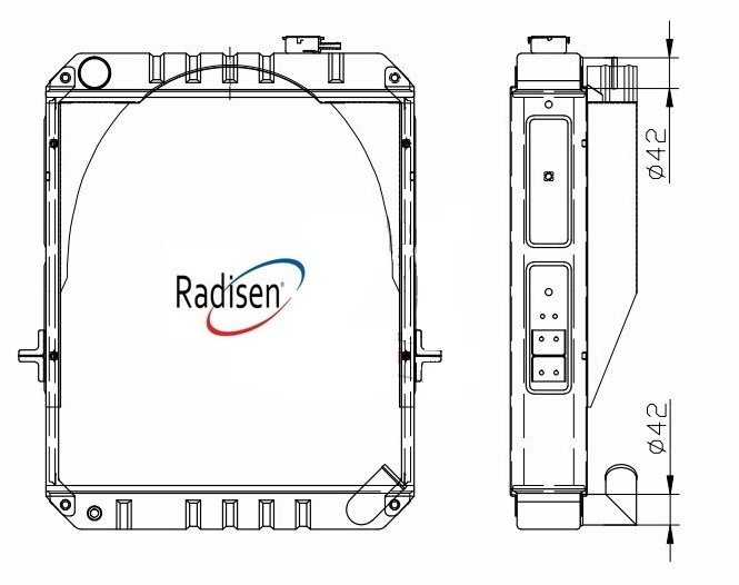 Isuzu 4BC2 Radyatör RADISEN