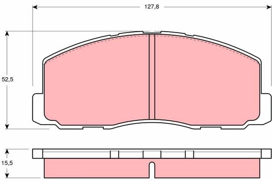 Isuzu Aska Mitsubishi Colt Cordia Galant Lancer Ön Disk Balata TRW