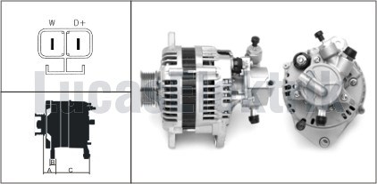 Isuzu Combo Meriva Corsa C Astra G Alternatör 12V 100A LUCAS