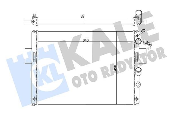 Iveco Daily 2 Radyatör Çerçevesiz Alüminyum Mekanik KALE-RADYATOR
