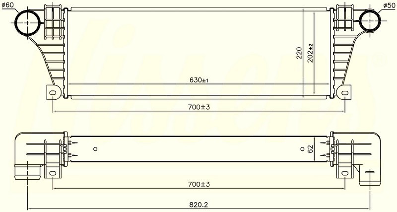 Iveco Daily Intercooler Brazing 35.10-40.10-45.10-49.10-59.12 ORIS