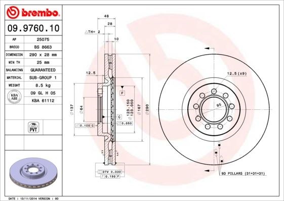 Iveco Daily IV Ön Fren Diski BREMBO