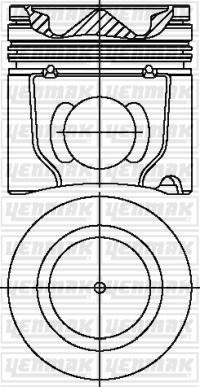 Iveco Common Rail Turbo Intercooler Piston Segman Q102.0mm STD YENMAK