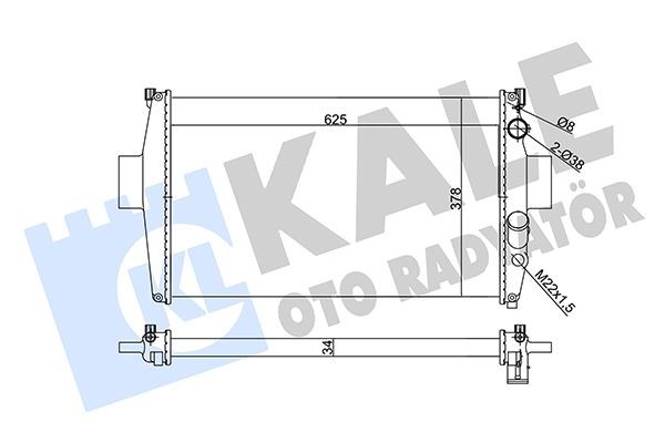 Iveco Daily 2 Radyatör Çerçevesiz Alüminyum Mekanik KALE-RADYATOR
