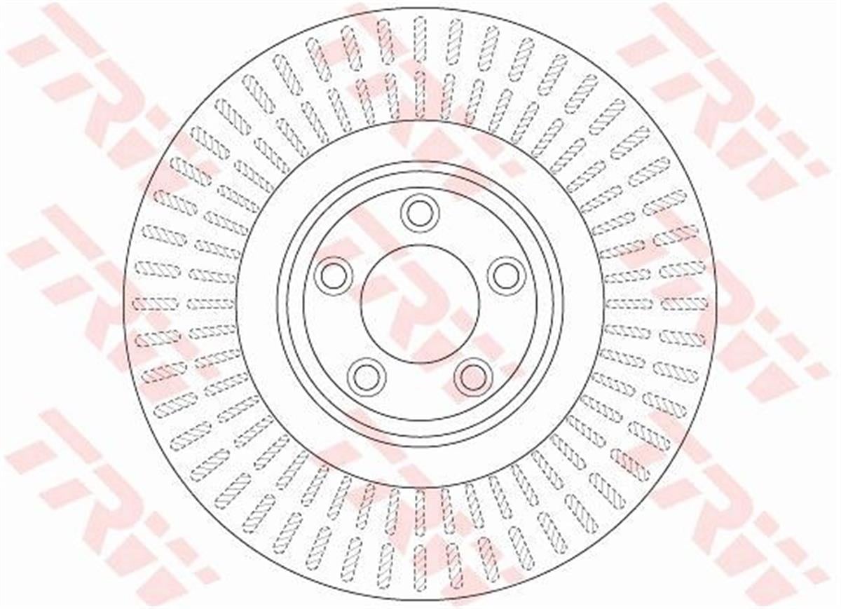 Jaguar Xj X351 Xj X350 X358 Xf I X250 Fren Diski Ön T2r5939-C2c25337