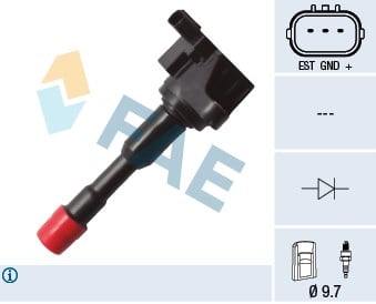 Honda Jazz Ateşleme Bobini Egzoz Manifold Tarafı FAE