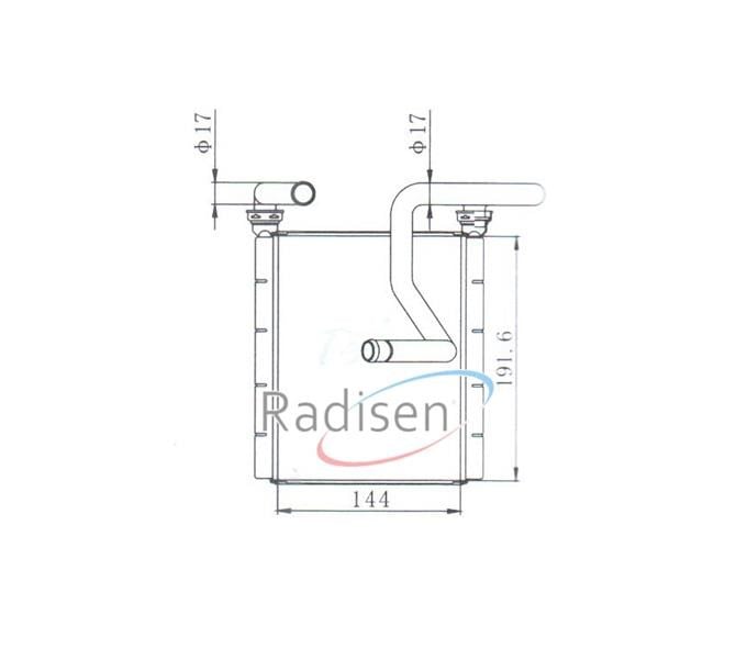 Honda Jazz Kalorifer Radyatörü RADISEN