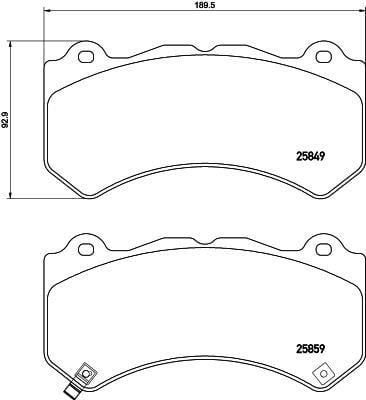 Jeep Grand Cherokee IV Ön Fren Balatası BREMBO