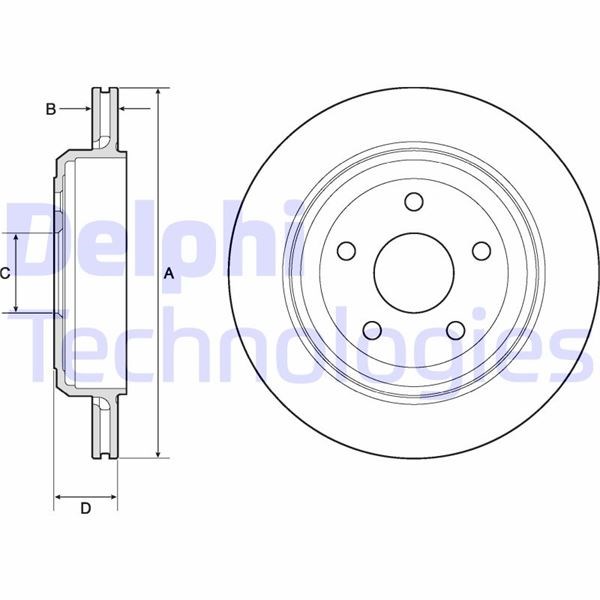 Grand Cherokee IV Arka Fren Diski DELPHI