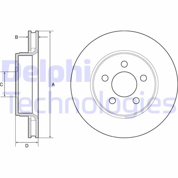Dodge Nitro Jeep Liberty Ön Fren Diski Delikli DELPHI
