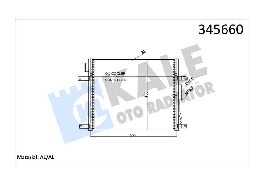 Jeep Grand Cherokee II Kondenser KALE-RADYATOR