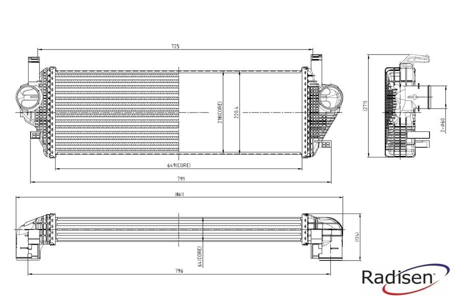 Jeep Grand Cherokee WK Intercooler RADISEN