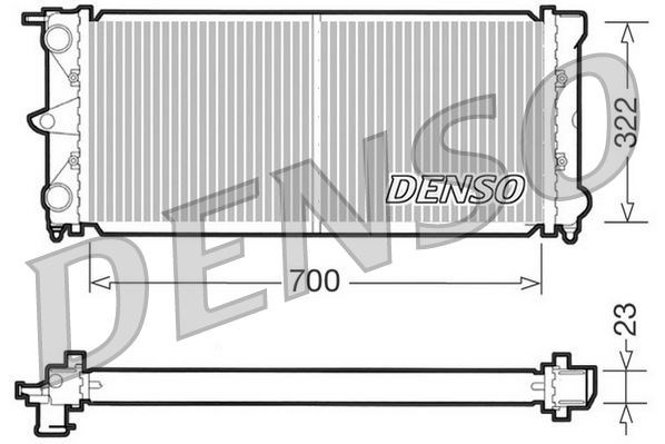 VW Jetta 1 Motor Su Radyatörü DENSO