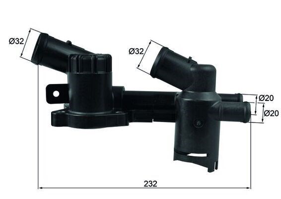 VW Jetta 4 Termostat 52C MAHLE