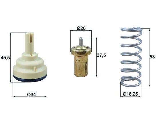 VW Jetta 4 Termostat 105C MAHLE
