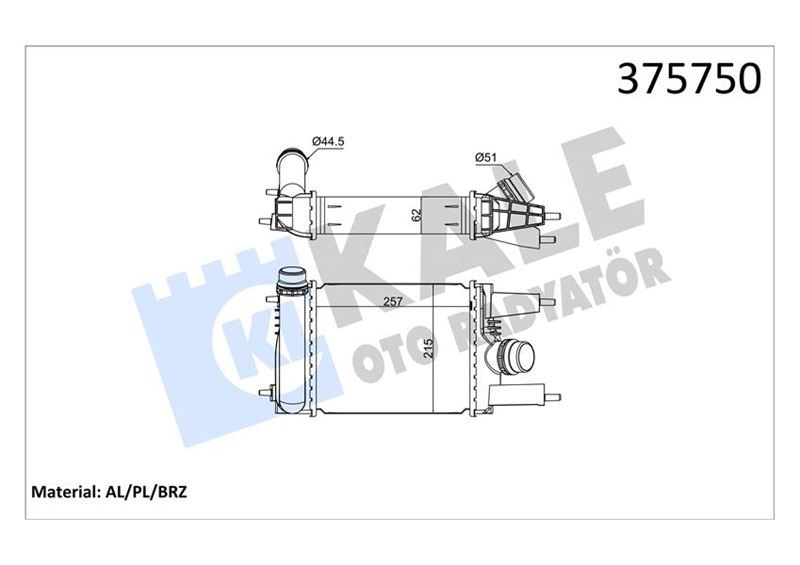 Nissan Juke Intercooler 1.2DIG-T KALE-RADYATOR