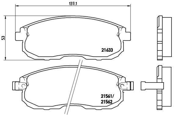 Nissan Juke Maxima Suzuki SX4 Ön Fren Balatası BREMBO