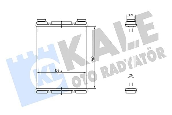 Nissan Juke Kalorifer Radyatörü [Alüminyum] KALE-RADYATOR