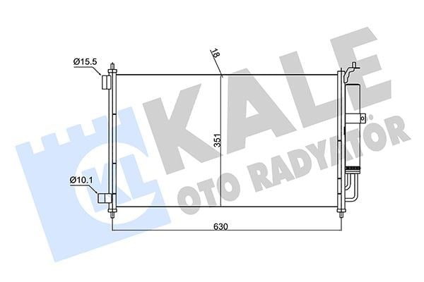 Nissan Juke Klima Radyatörü Kondenser 1.6L KALE-RADYATOR