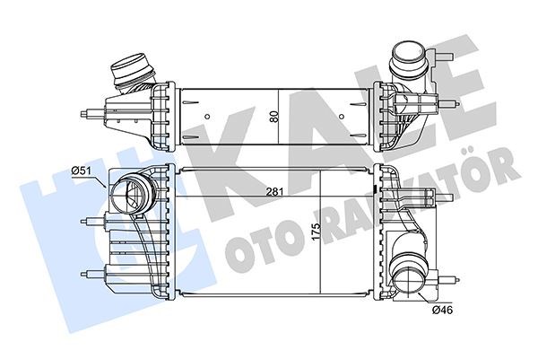 Nissan Juke Turbo Radyatörü Intercooler KALE-RADYATOR