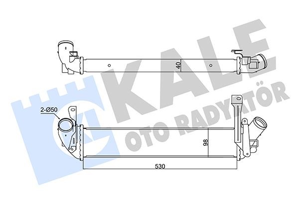 Renault Kangoo-Nissan Kubistar 1.5DCI İntercooler KALE-RADYATOR