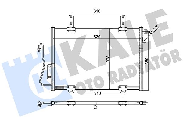 Renault Kangoo Klima Kondenseri 1.9 DTI KALE-RADYATOR
