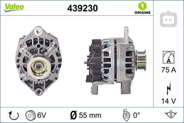 Renault Kangoo Clio II Megane I Scenic I Alternatör 75A VALEO