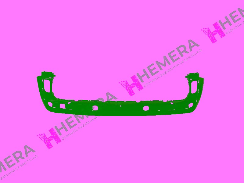 Renault Kangoo Arka Astarlı Çıtasız Tampon PULO