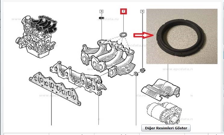 Renault Kangoo Emme Manifold Boğaz Contası Takımı AFT