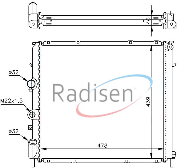 Renault Kangoo Radyatör RADISEN