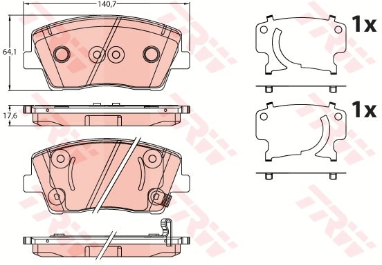 Genesis G70 Ön Aks Disk Balata TRW