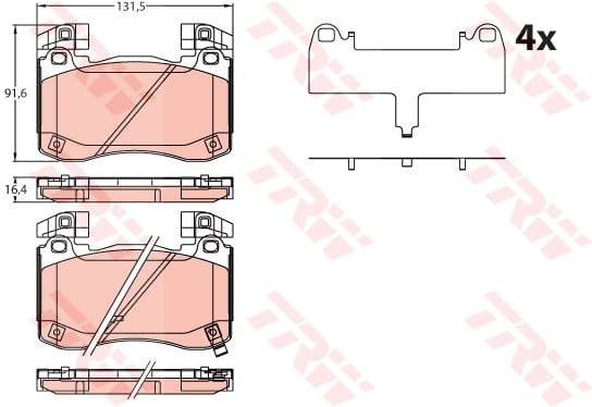 Genesis G70 Ön Aks Disk Balata TRW