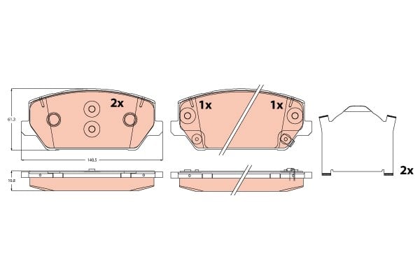Kia Optima Ön Aks Disk Balata TRW
