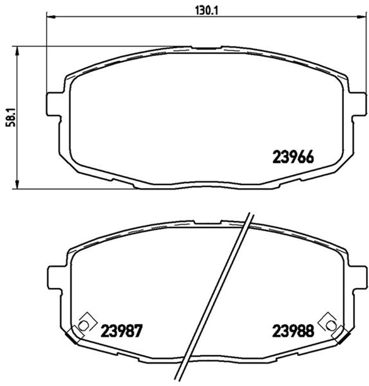 Hyundai İ30 Kia Ceed Ön Fren Balatası Brembo 581011Ha10