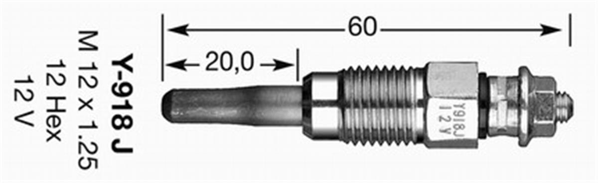 Kızdırma Bujısı  (Audı: 80-100 / Volkswagen Passat) -*20--