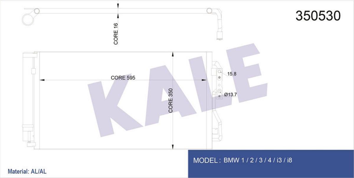 Klima Radyatörü Kondenser Bmw 1.16I-1.16D--3.16I-3.20D-2.18D-4.18D-4.20D 11