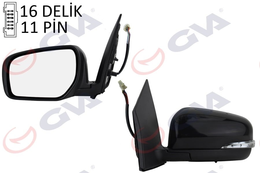Renault Koleos Dış Dikiz Aynası Sol Elektrikli Isıtmalı Sinyalli Katlanır... GVA