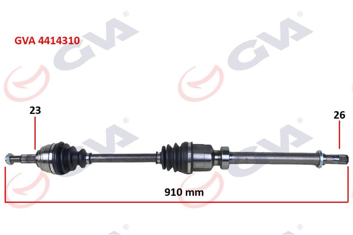 Komple Aks Sağ Clio Iv 0.9 Tce A/T 12- 6 Vites