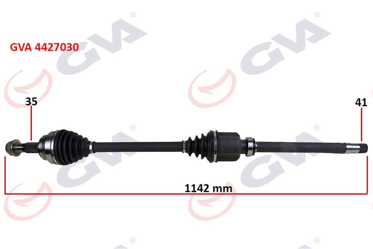 Komple Aks Sağ Ducato-Boxer-Jumper 2.2 Mjtd-2.3 Mjtd 06- 1142Mm