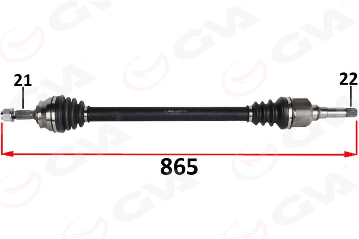 Komple Aks Sag On Psa 2008 I 1.2 M-T 05- Cıtroen C3 Iıı 1.2 M-T 16- C4 Cactus 1.